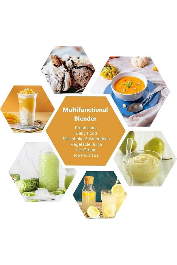 Taşınabilir 350 ML Blender, Smoothie Blender, Şarjlı Mini Meyve Karıştırıcı - 4