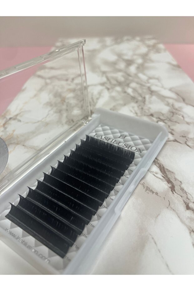 0,07 C Kıvrım 11 MM Çek Tak Kolay Uygulanabilen Doğal Ipek Kirpik - 3