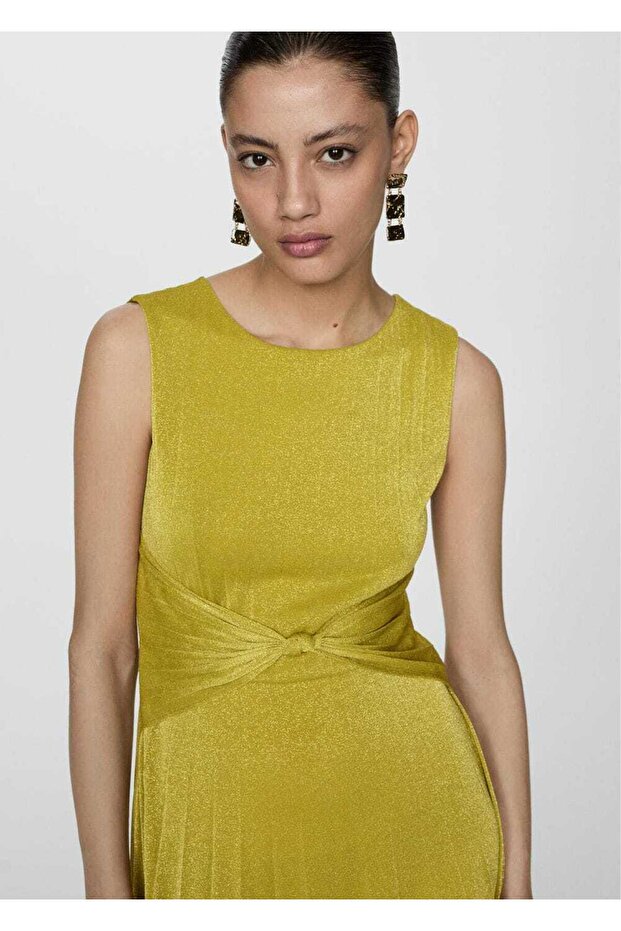 Düğümlü lureks elbise - 5