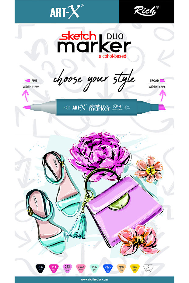 قلم رسم ART-X - قلم مزدوج الجوانب - 5