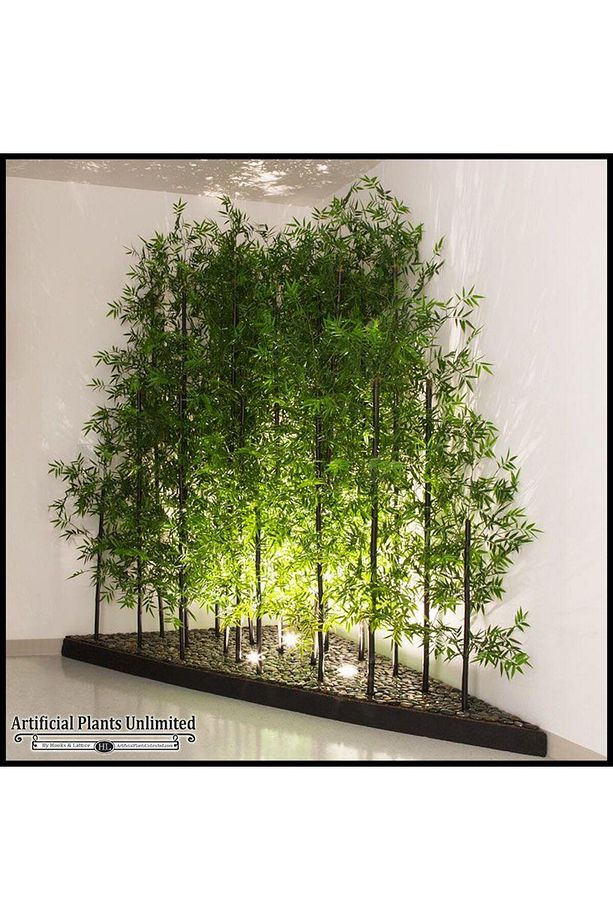 Yapay Bambu Sopası 9 Yapraklı 120cm Yapay Çiçek Bambu Duvarı - 5