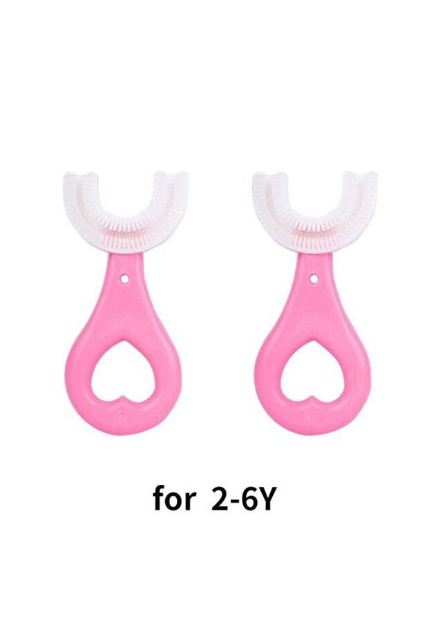U Shape Baby Toothbrush (2-4 Years) (Pink Pink)