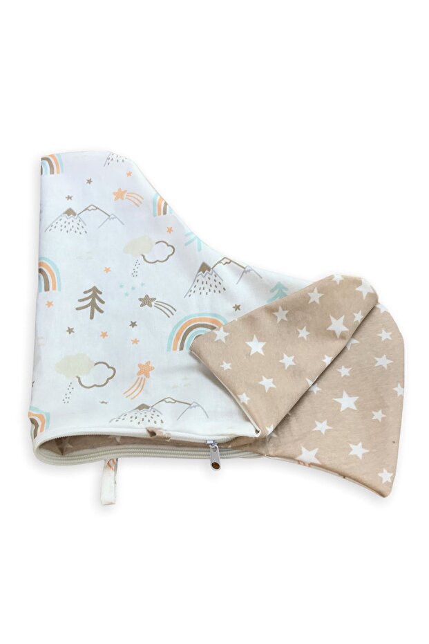 Ikea Antelope High Chair Cushion Cover Zippered Brown Rainbow