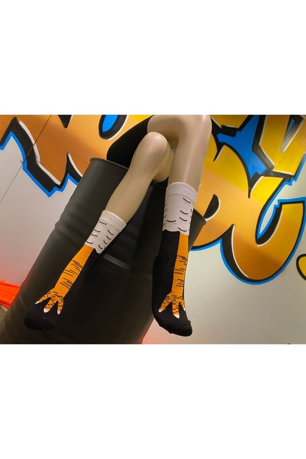 جوارب جورب ملونة ذات طابع منقوش - 2