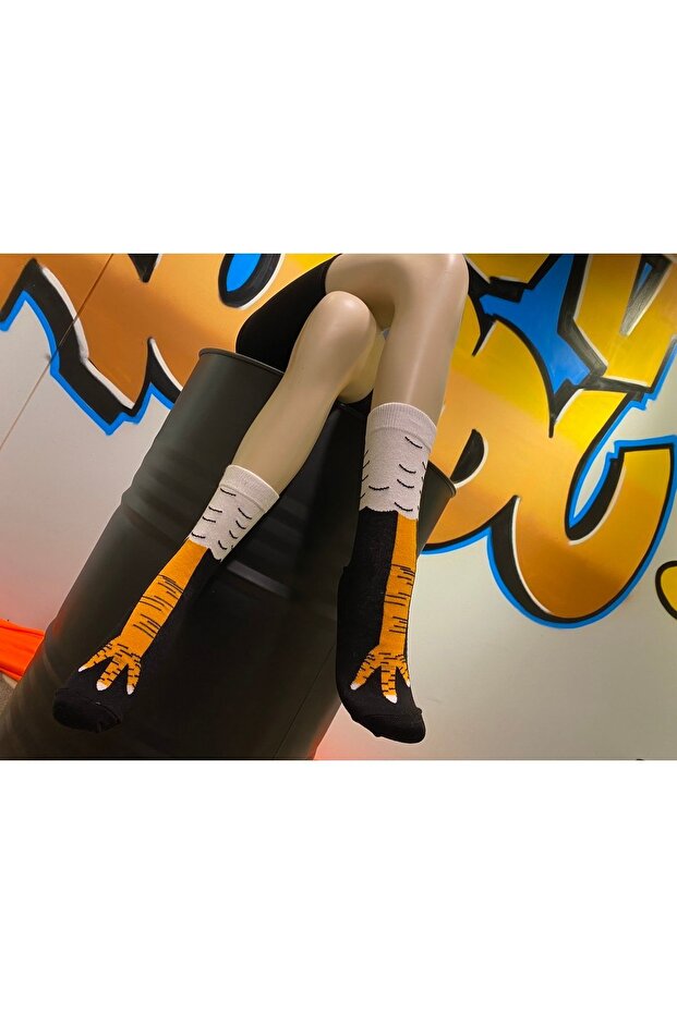 جوارب منقوشة بأقدام الدجاج - 2