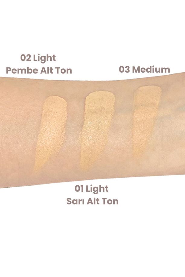 Pata Cream 03 Medium Krem Formda Yüksek Kapatıcı Fondöten & Concealer - 2