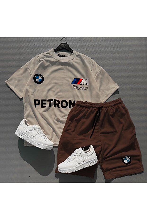 New Season 2-Piece BMW Printed Shorts and t-shirt Set