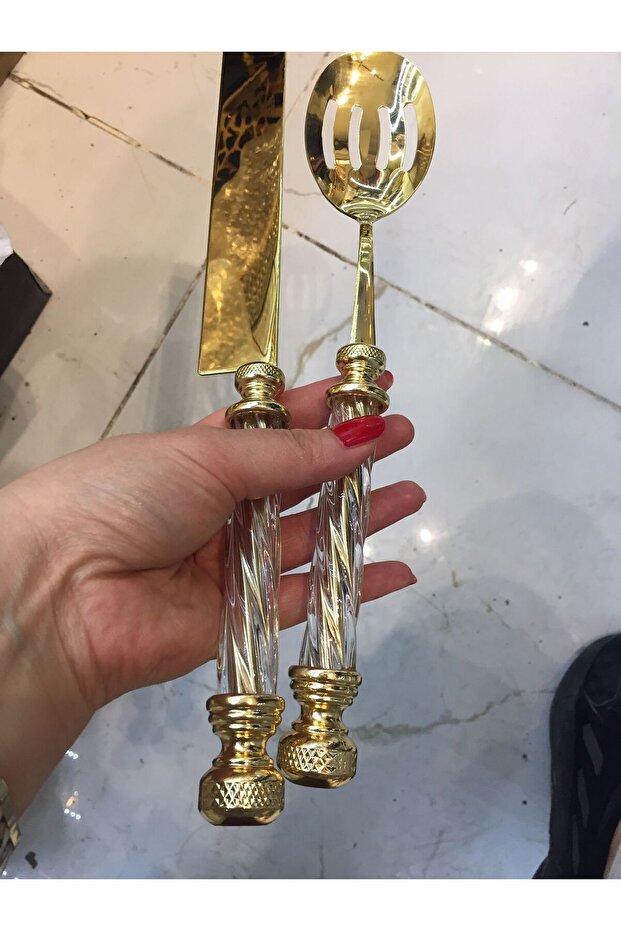 مجموعة ملاعق تقديم مكونة من 5 قطع - 3