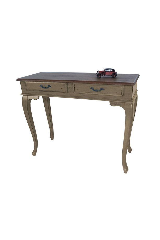Ceviz Eskitme Tablalı Dresuar Kahve 120 cm Eskitme Patin - 4