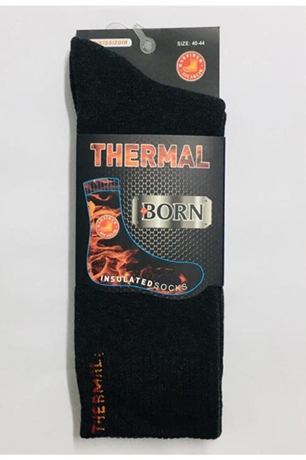 Men's Smoked 6 Pairs Winter Thick Seamless Thermal Socks