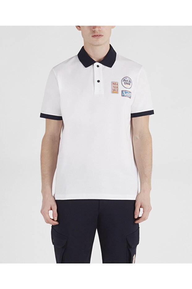 Men's Knitted Polo Shirt C.wCotton