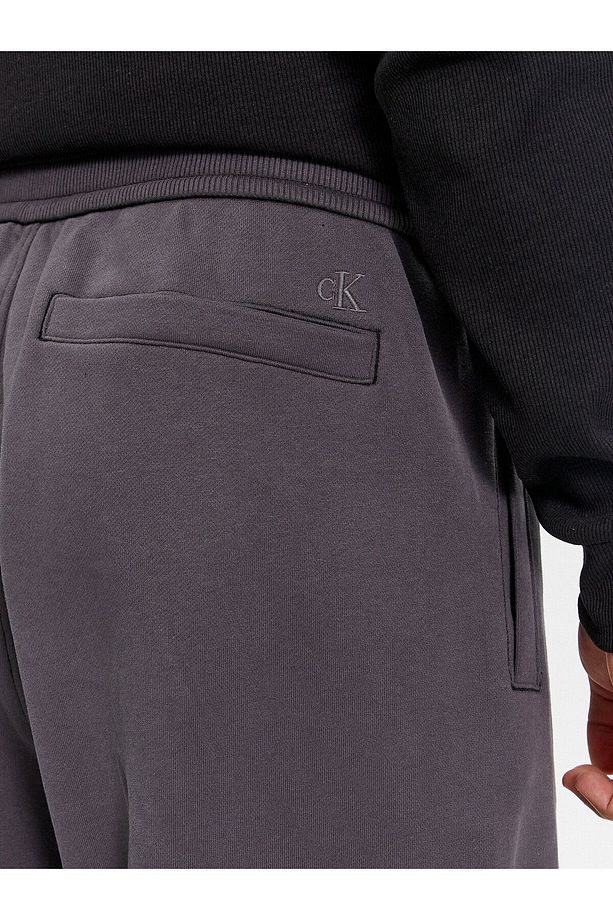 Erkek Dokuma Kumaş Normal Bel Düz Model Gri Eşofman Altı J30J324953-PT2 - 4