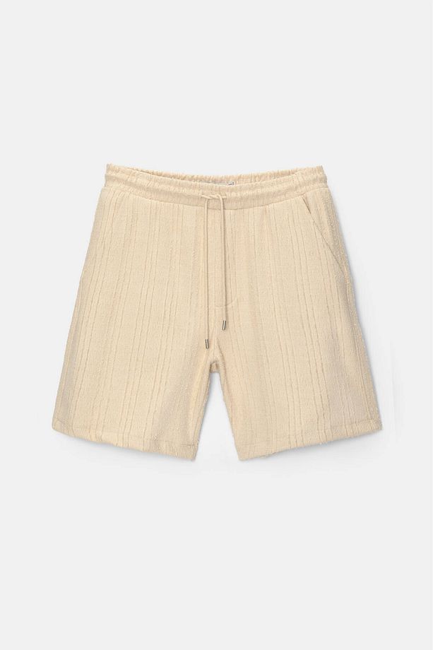 Gofre kumaş jogger bermuda şort - 7