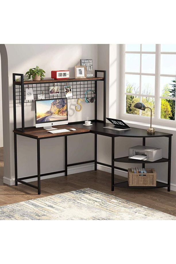 Tasarım L Model Panolu Çalışma Masası - 1