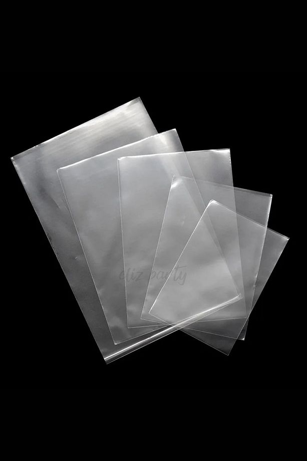 Şeffaf Parlak Bantsız Jelatin Poşet 10x15cm Kurabiye Aksesuar Hediye Paketleme Poşeti 100 Adet - 5