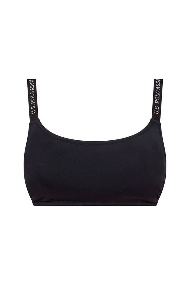 Women's Black Thin Strap Bikini Top