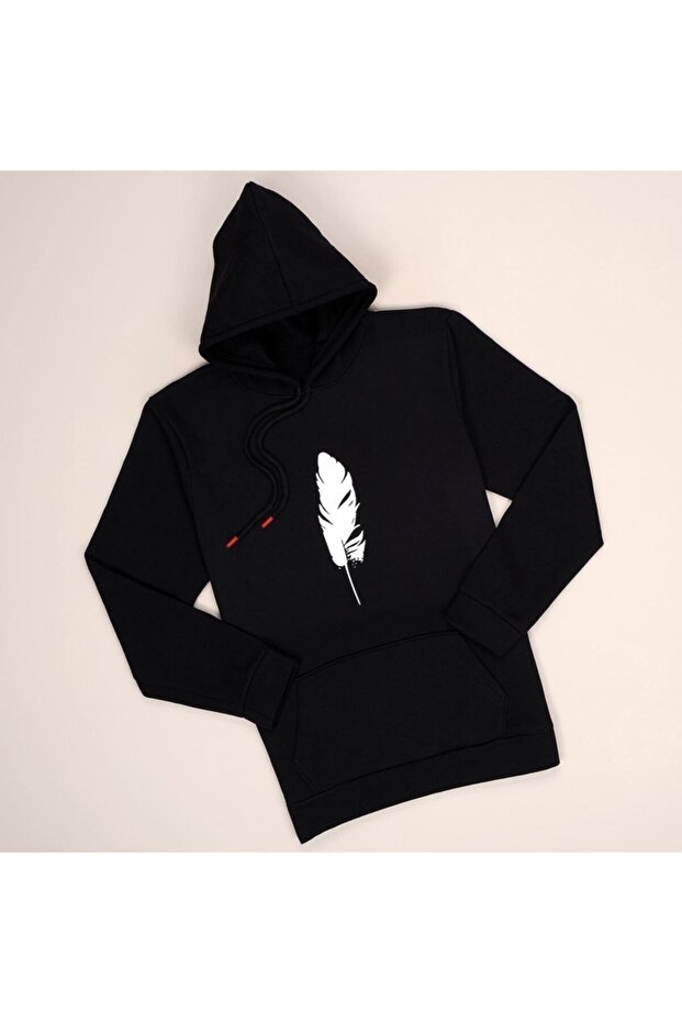 Hooded Feather Sweat