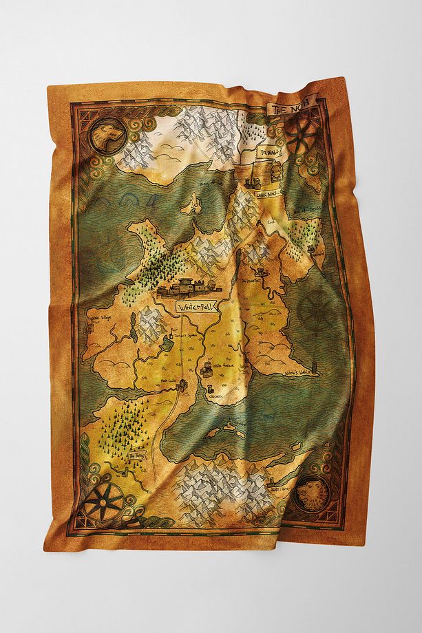 Game Of Thrones The North Haritası Duvar Örtüsü Halısı - 3