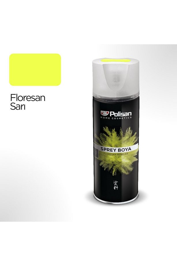 Floresan Sarı Sprey Boya 400 ml - 1