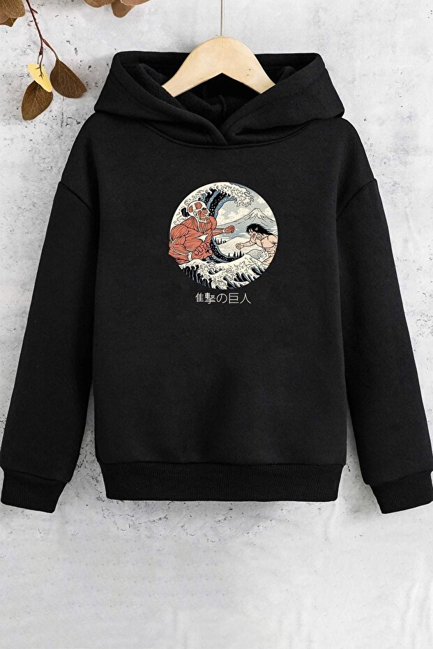 Kids Kanagawa Oki Nami Ura Printed Sweatshirt
