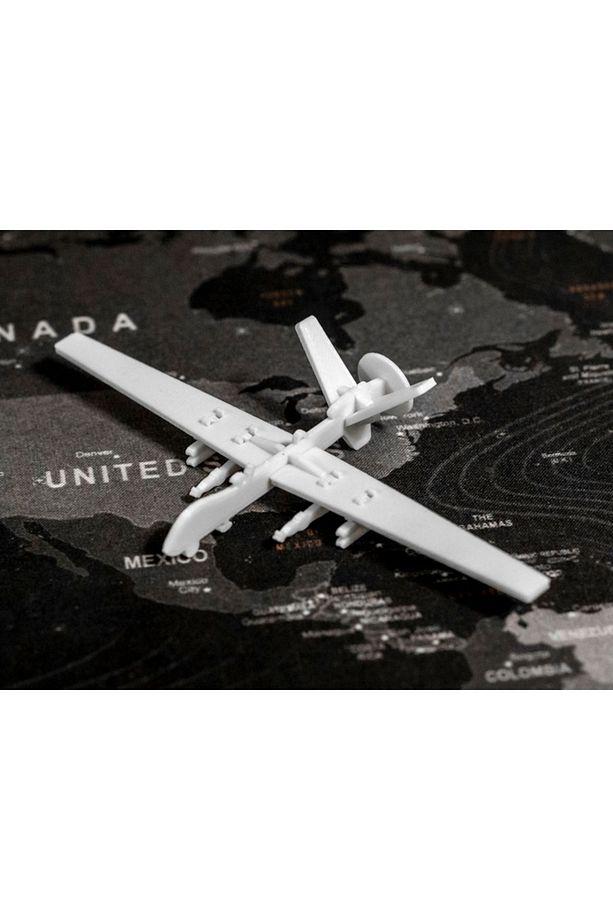 3’lü MQ-9 İHA Uçak Maketi Kit Kartı Seti - 3