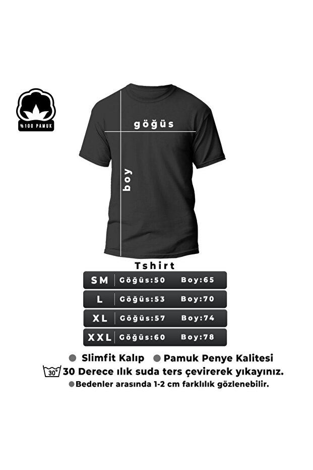Unisex  Pamuklu Oversize Basic Tshirt - 4