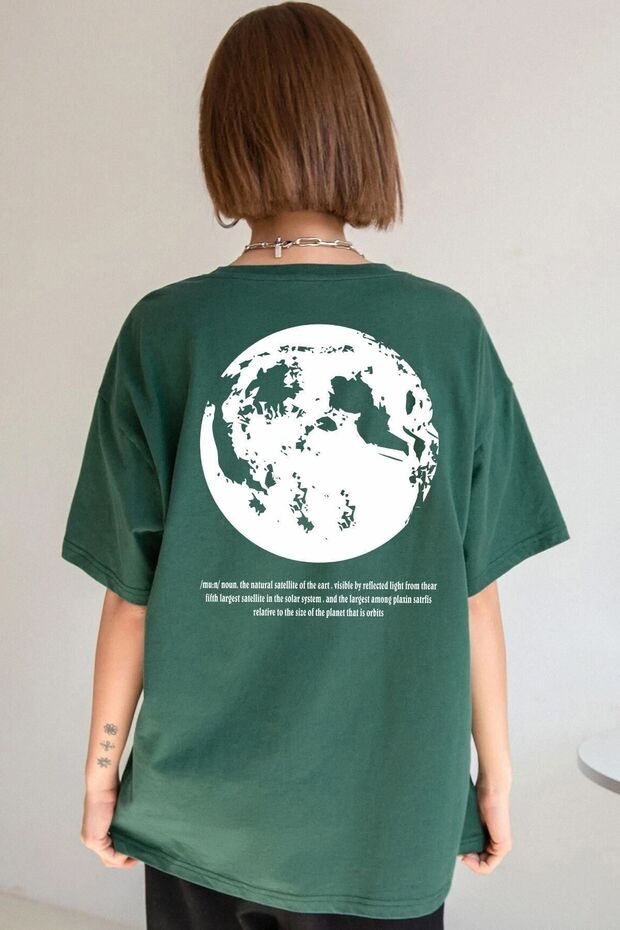 Unisex The Moon Printed T-shirt