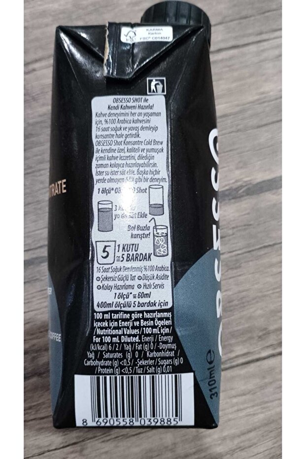 OBSESSO SHOT KONSANTRE COLD BREW 310 ML - 3