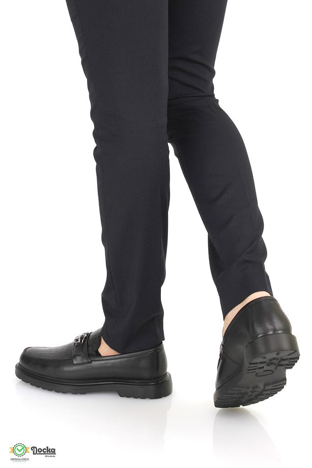Doçka Erkek Hakiki Deri Kalın Taban Klasık Loafer Ayakkabı RP24/LF218 - 5