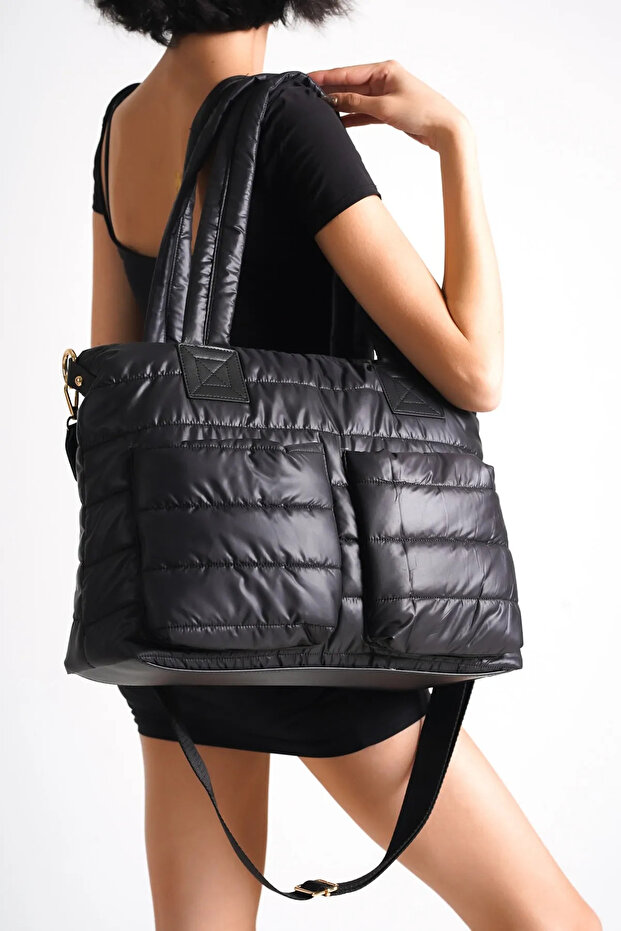 Women's Custom Designed Parachute Fabric Oversized Shoulder Shoulder Bag