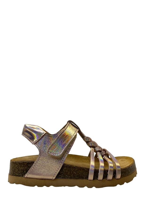 291 Anatomical 100% Genuine Leather Girls' Powder Sandals