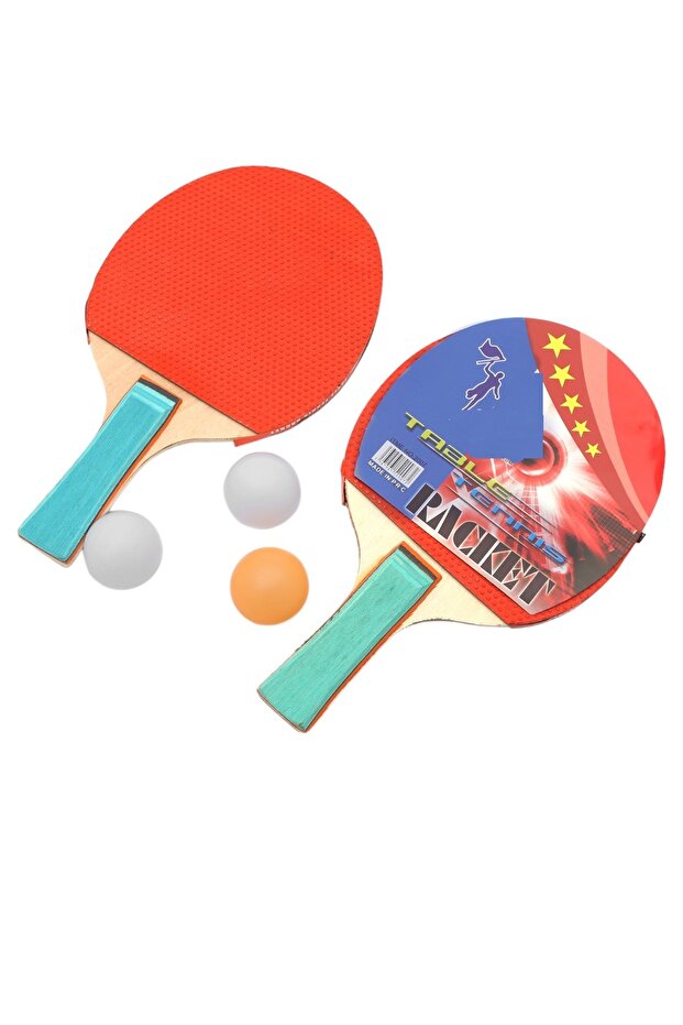 Table Tennis Set 2 Table Tennis Rackets + 3 Ping Pong Balls