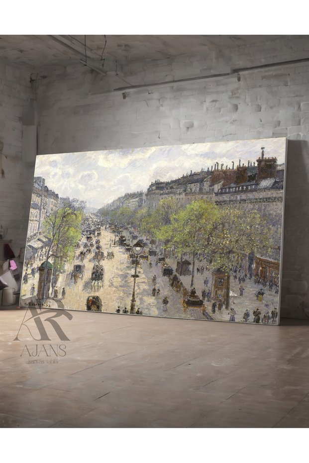 Antique Historic Streets Canvas Painting