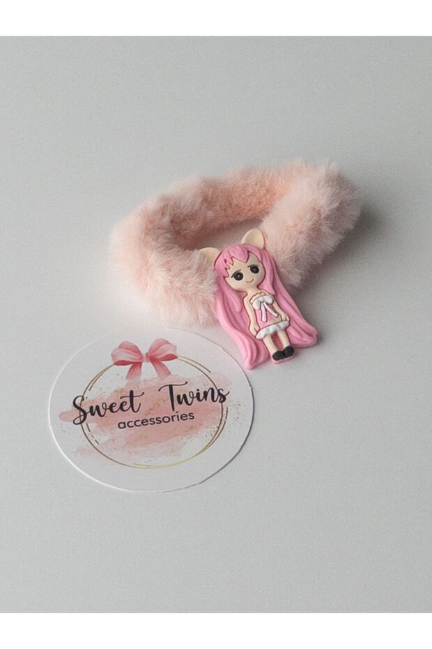 Girl Plush Rubber Bagel Buckle