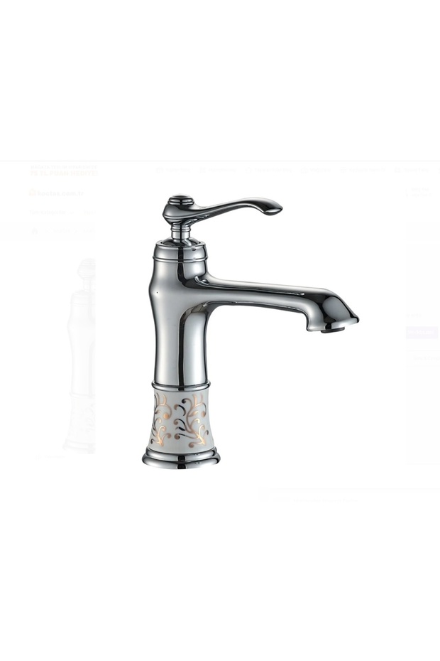 صنبور حوض روما منقوش - كروم - 1