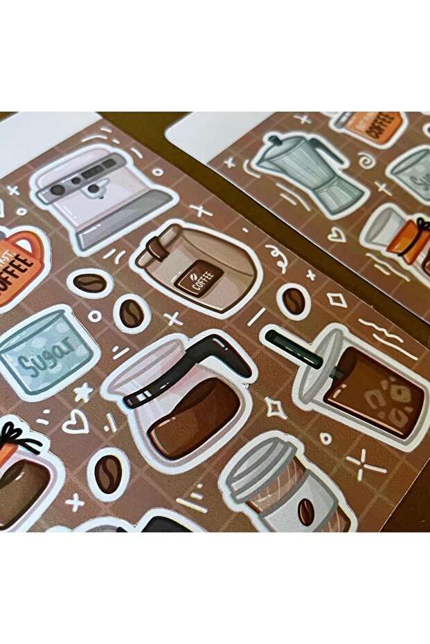 Coffee Tema Sticker (tek Sayfa) - 4