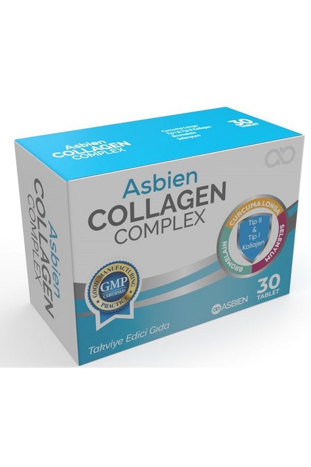 Asbien Collagen Complex , Tip2 Tip1 Kolajen , Bromelain , Zerdeçal , Selenyum, Vitamin C Ve D3 - 7