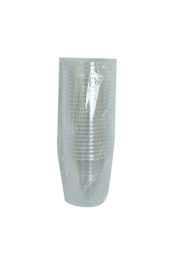 Lüks Kristal Bardak Sert Plastik Çay Kahve Su Otomat Bardağı 180 Ml 25 Li 1 Paket - 2
