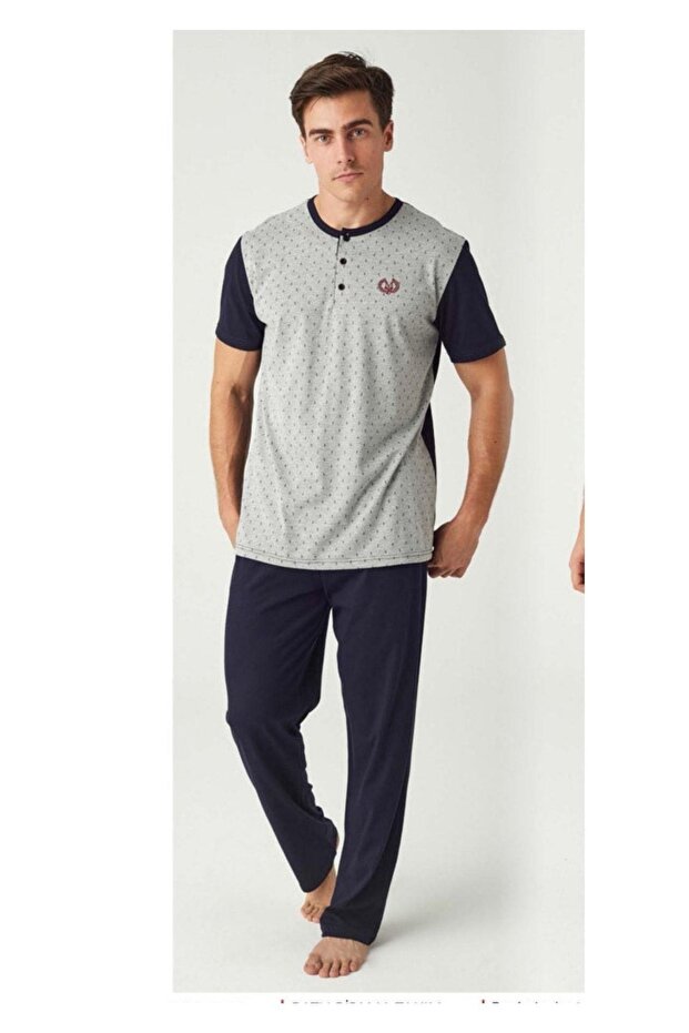 Men's Pajama Suit with Placket 21Y 3420