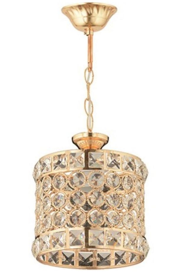 Ada Avize Octagon Tekli Gold Avize (ÇAP 15 cm-BOY 15 CM) - 1
