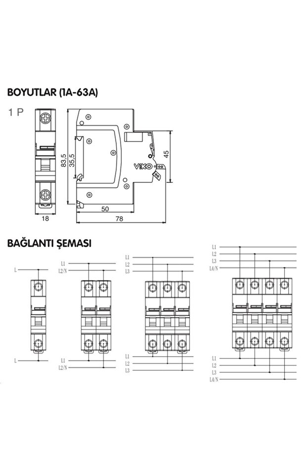 CT-9632 3X32 AMPER C TİPİ 4500K TRİFAZE SİGORTA - 6