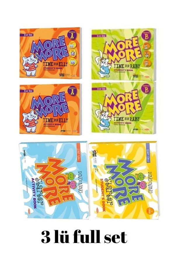 More And More Tıme For Elly (A) Tıme For Raby (B) Dıno & Nıno Students Book Full Set - 2