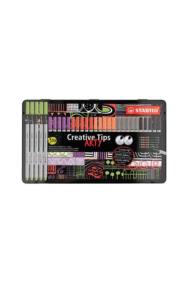 Creative Arty Yaratıcı Kalem Seti 30'lu Pastel Renkler - 1