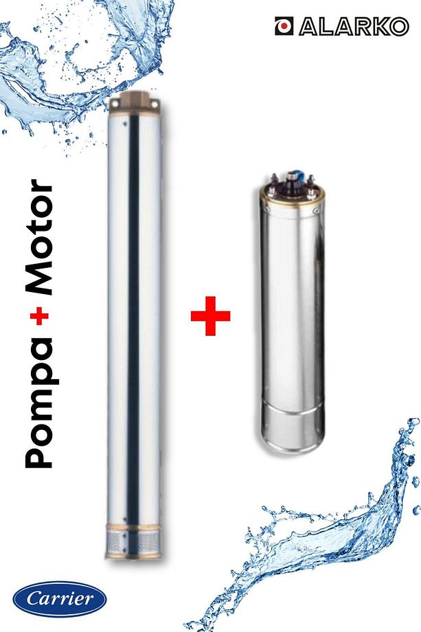 4SDM6/20 - 3 HP - 220 V Monofaze Dalgıç Pompa - 1