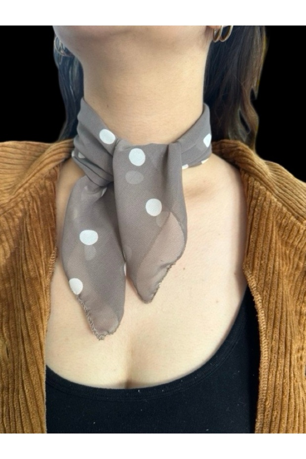 Polka Dot Chiffon Scarf 45X45 Hair, Bag, Wrist, Neck Accessory