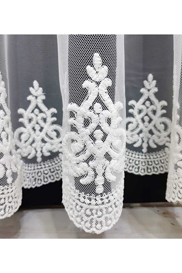 Desenli Tül Perde 1 E 3 - 2