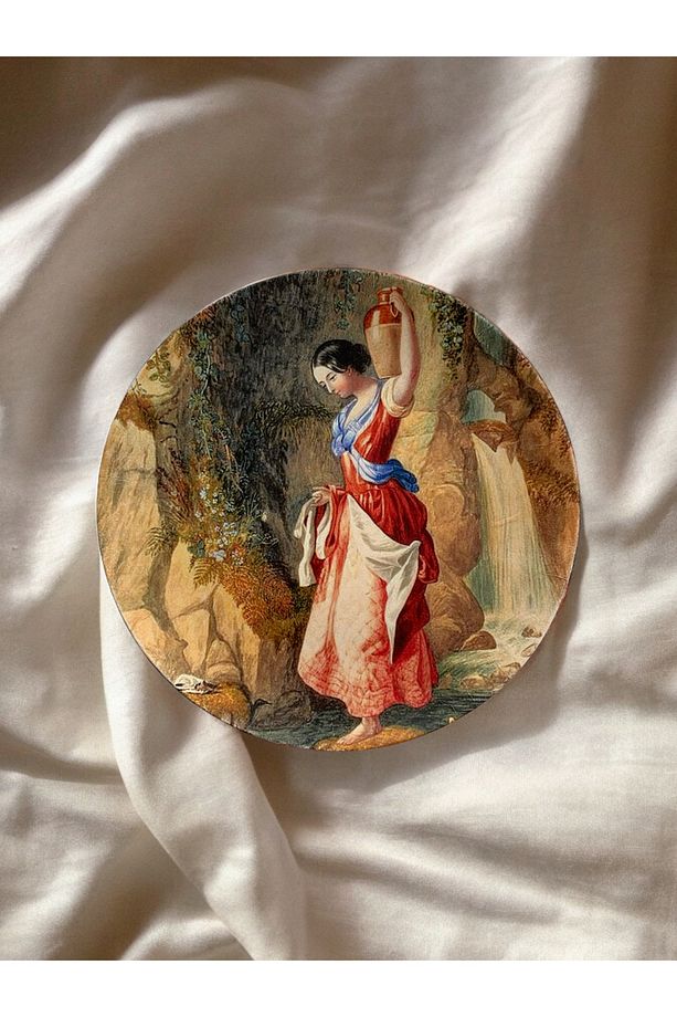 Vintage ÖZEL SERİ Duvar Tabağı El Yapımı Dekoratif Duvar Süsü No:218 - 1