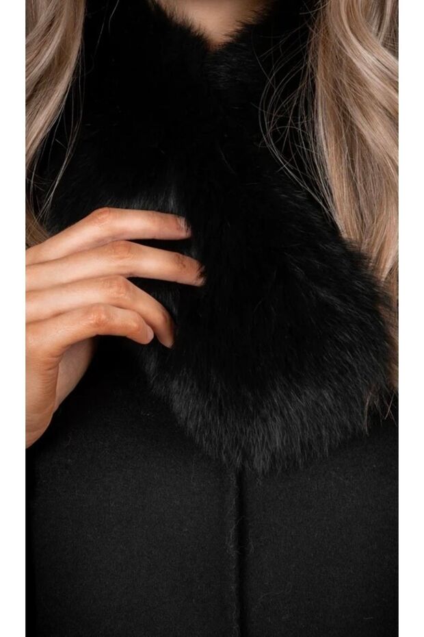 Siyah Kaşmir Panço - 3