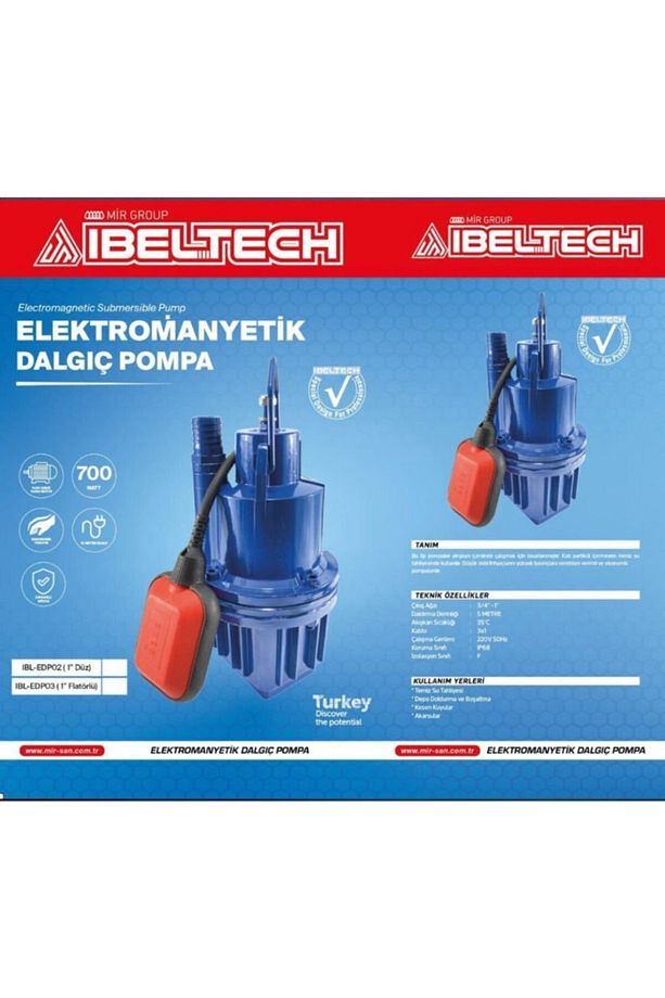 Flatörlü 1" Şamandıralı Dalgıç Pompa - 5