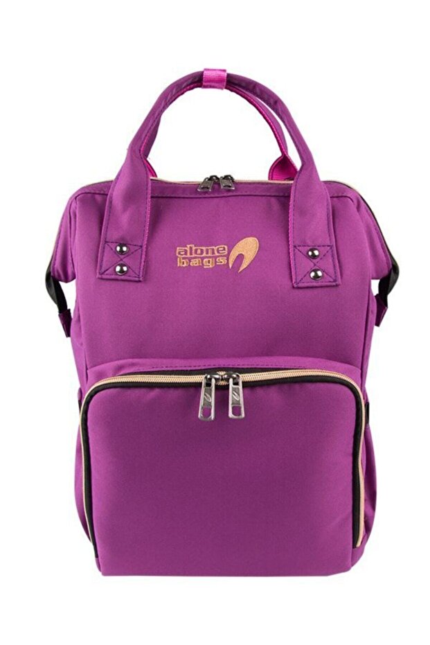 Mother Baby Care Bag 9317 Plum Liquid Proof Baby Care Backpack